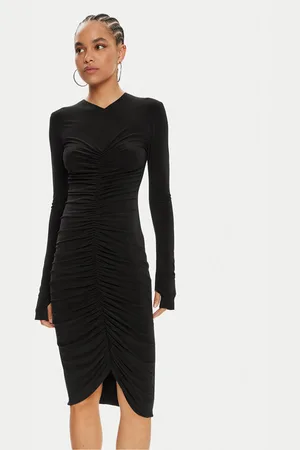 Norma Kamali Sukienka koktajlowa KK1243PLD25001 Slim Fit