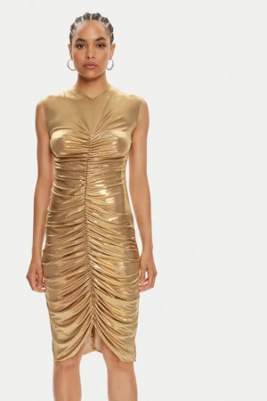 Norma Kamali Sukienka wieczorowa ST1243LMD45008 Slim Fit