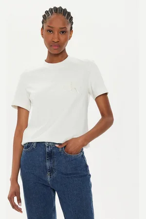 Calvin Klein T-Shirt Satin Applique J20J223925 Regular Fit