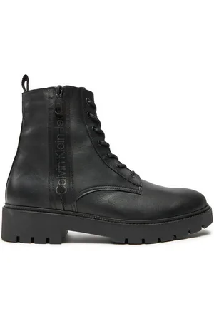Calvin Klein Kozaki Combat Mid Laceup Boot W Zip YM0YM00262