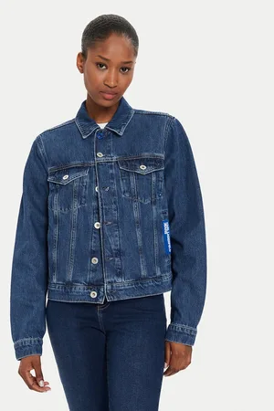 Karl Lagerfeld Kurtka jeansowa 240J1404 Regular Fit