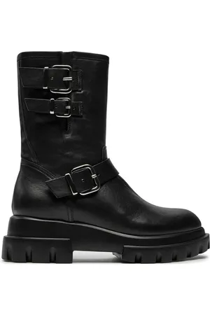 AGL ATTILIO GIUSTI LEOMBRUNI Botki Chunky Biker D756589PGKD0711013