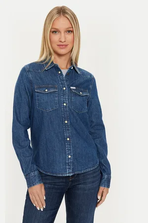 Guess Koszula jeansowa W4YH35 D5EI3 Classic Fit