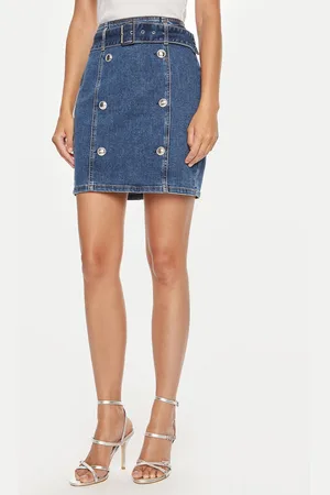 Guess Spódnica jeansowa W4YD0Q D55M0 Regular Fit