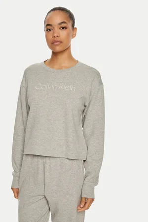 Calvin Klein Koszulka piżamowa Relaxed Crew Pullover QS7273E Regular Fit