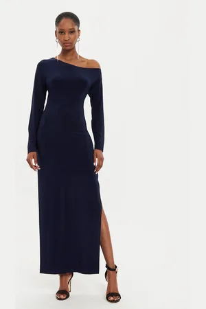 Norma Kamali Sukienka koktajlowa KK2243PLE35951 Slim Fit