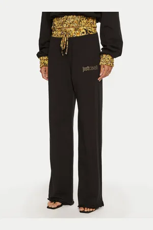 Roberto Cavalli Spodnie dresowe 77PAAE21 Regular Fit