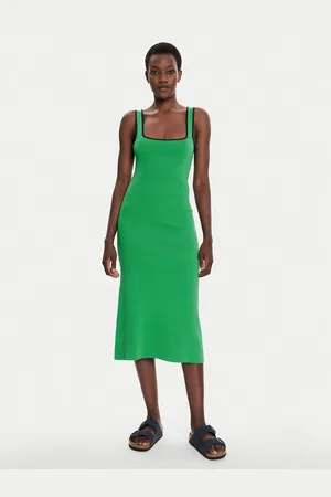 Staud Sukienka dzianinowa Paintyn R24P2242VN Slim Fit