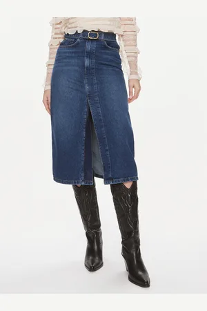 Twin-Set Spódnica jeansowa 241TP2661 Regular Fit
