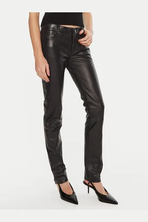 Serge Pariente Spodnie skórzane Sexy Nappa Slim Fit