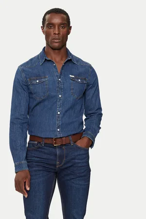 Guess Koszula jeansowa M4YH02 D3PF6 Classic Fit