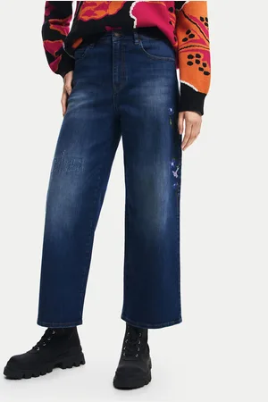Desigual Jeansy Aimar 24WWDD18 Wide Leg