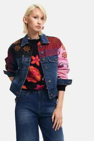 Desigual Kurtka jeansowa Madrid 24WWED15 Regular Fit