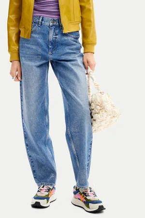 Desigual Jeansy Ariel 24WWDD38 Balloon Fit
