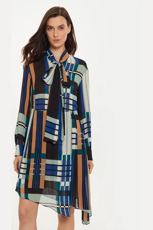 Sisley Sukienka koszulowa 4YBMLV065 Regular Fit
