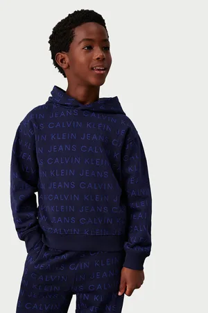Calvin Klein Bluza Ckj Aop Hoodie IB0IB02322 Regular Fit