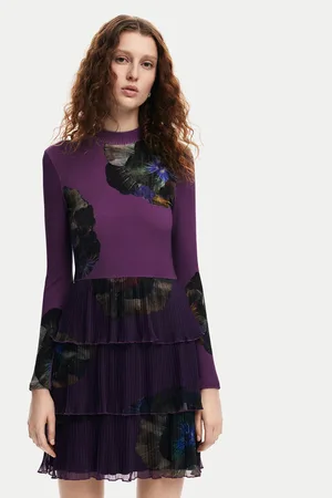 Desigual Sukienka codzienna Pansee Lacroix 24WWVK34 Regular Fit