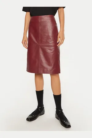 2nd Day Spódnica skórzana Jayan 2245553672 Slim Fit