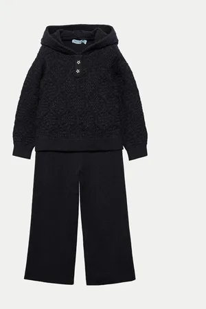 Abel & Lula Komplet sweter i spodnie materiałowe 5725 Regular Fit