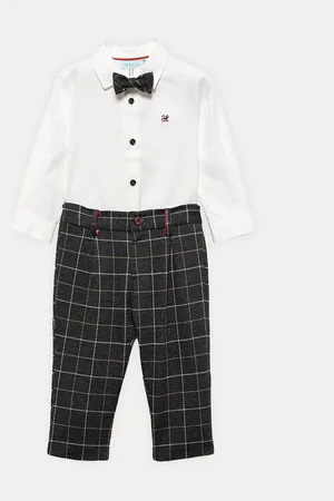 Abel & Lula Komplet koszula i spodnie materiałowe 15704 Regular Fit