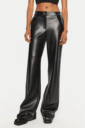 Patrizia Pepe Spodnie z imitacji skóry 8P0623/E005-K103 Regular Fit