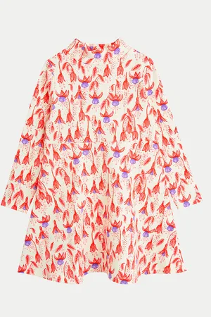 Mini Rodini Sukienka codzienna Fuchsia 2475010842 Regular Fit