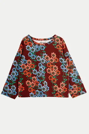 Mini Rodini Bluzka Daisys 2472012500 Relaxed Fit