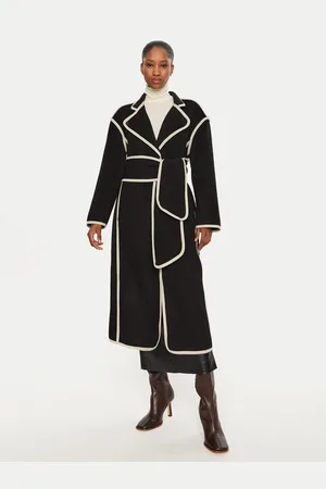 Bruuns Bazaar Płaszcz wełniany Abulas BBW4143 Loose Fit