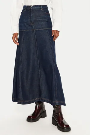 Munthe Spódnica jeansowa Tuxya 243122024314 Regular Fit