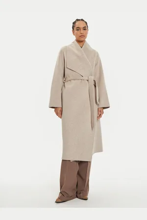 Ivy & Oak Płaszcz wełniany Carrie Rose IO111048 Loose Fit