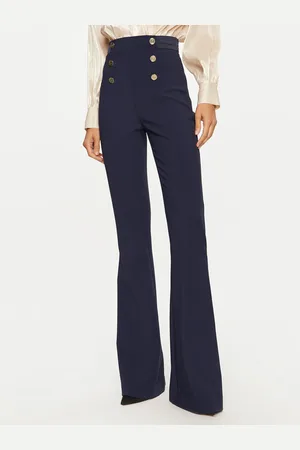 Elisabetta Franchi Spodnie materiałowe PA-050-47E2-V860 Regular Fit