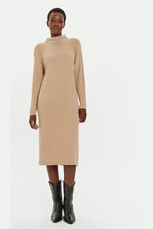 Benetton Sukienka dzianinowa 1235DV01T Regular Fit