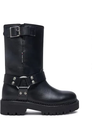 Tommy Hilfiger Botki Tjw Urban Biker Boot Leather EN0EN02728