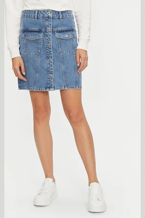 Karl Lagerfeld Spódnica jeansowa 246J1202 Regular Fit