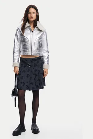 Desigual Kurtka z imitacji skóry Londres 24WWEW32 Regular Fit