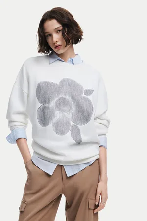 Desigual Bluza Flores 24WWSK33 Regular Fit