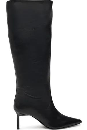Calvin Klein Kozaki Heel Knee Boot 70 Lth HW0HW02162