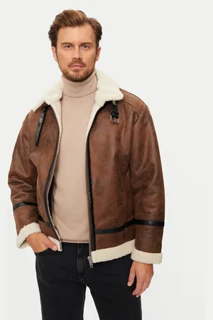 Lindbergh Kurtka z imitacji skóry 30-301124 Regular Fit