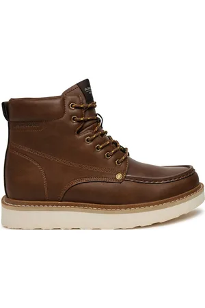 JACK & JONES Trapery Jfwarchway Pu Moc Boot Lace-Up Boots 12257971