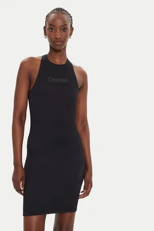 Calvin Klein Sukienka letnia 00GWF4D900 Slim Fit