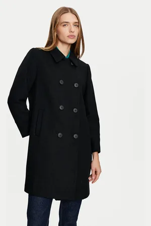 Benetton Płaszcz wełniany 2O9VDN064 Regular Fit
