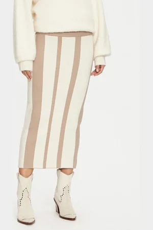 VERO MODA Spódnica ołówkowa Gold New Art 10311360 Slim Fit