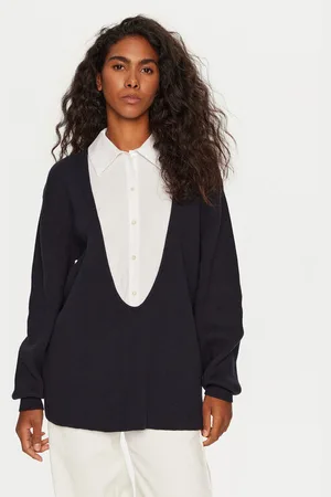 Staud Sweter Coast R24P3137CC Oversize