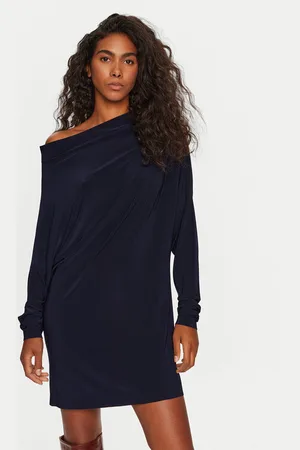 Norma Kamali Sukienka codzienna KK2243PLD96951 Regular Fit