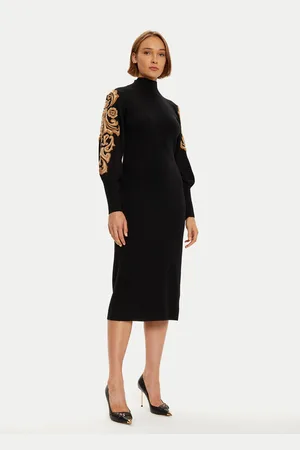 LUISA SPAGNOLI Sukienka dzianinowa Maioliche 58400 Loose Fit
