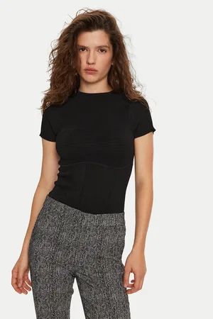 Staud Bluzka Tigereye R24F3105VN Slim Fit