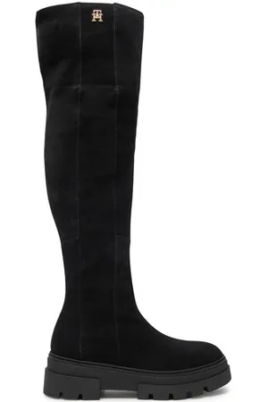 Tommy Hilfiger Muszkieterki Suede Over-The-Knee Boot FW0FW08159
