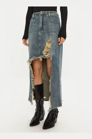 ONE TEASPOON Spódnica jeansowa 26580 Regular Fit