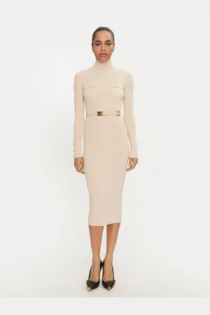 Elisabetta Franchi Sukienka dzianinowa AM-25B-46E2-V440 Slim Fit