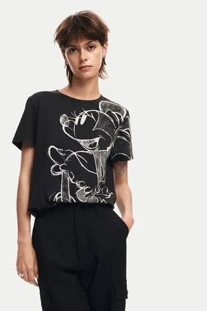 Desigual T-Shirt Mickey Drawing 24WWTKA1 Regular Fit